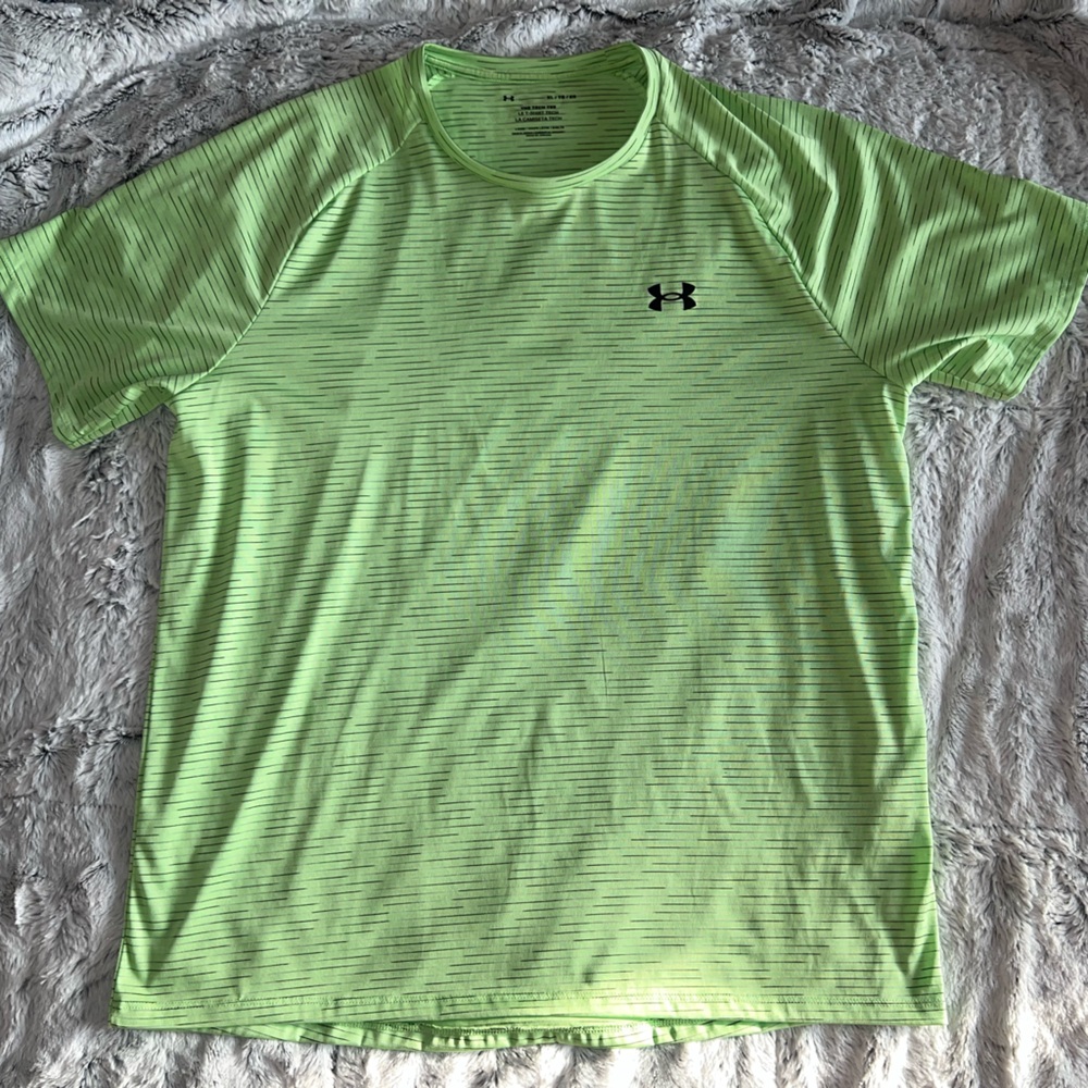 Under Armour Men's Short Sleeve Tech Tee Lime Green XL
